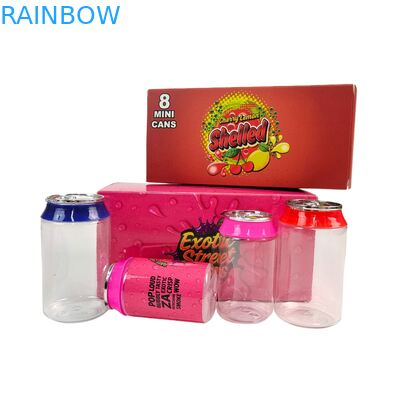 Label Kustom Wadah Plastik Bening 3.5g & 7g PET Dengan Tutup Aluminium Ulir Untuk Gula Permen Kue Kemasan Makanan Kotak Kertas Tampilan