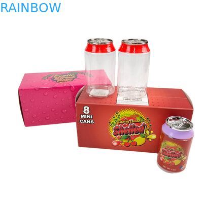 Label Kustom Wadah Plastik Bening 3.5g & 7g PET Dengan Tutup Aluminium Ulir Untuk Gula Permen Kue Kemasan Makanan Kotak Kertas Tampilan