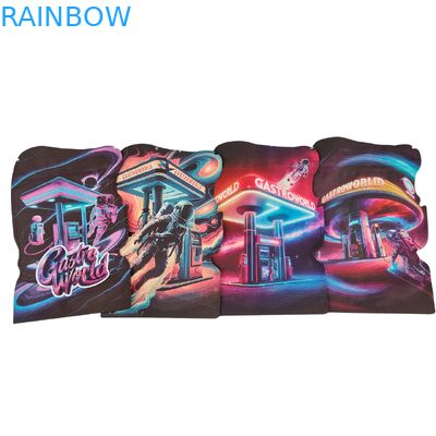 Custom Die Cut Mylar Bags 3.5g-28g dengan Child Proof Zipper