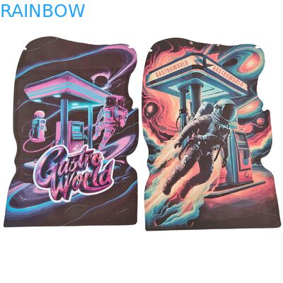 Custom Die Cut Mylar Bags 3.5g-28g dengan Child Proof Zipper
