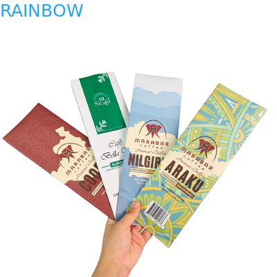 Kantong Biji Kopi Berdiri dengan Resleting dan Katup Kustom