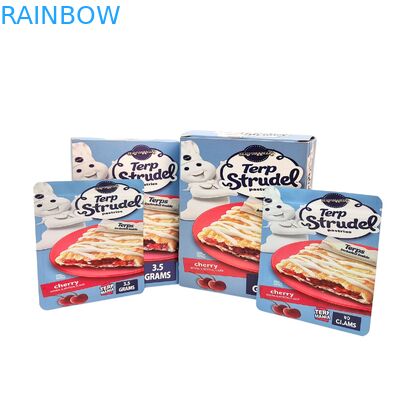 Custom 3.5g 7g 14g Bau Proof Mylar Tas dengan Kotak