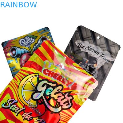 Jamur Chocolate Bar Kemasan Permen karet 8th Cali Food Doypack Mylar Bags 3.5 Cali Paket Kemasan Makanan 3 Segel Sisi