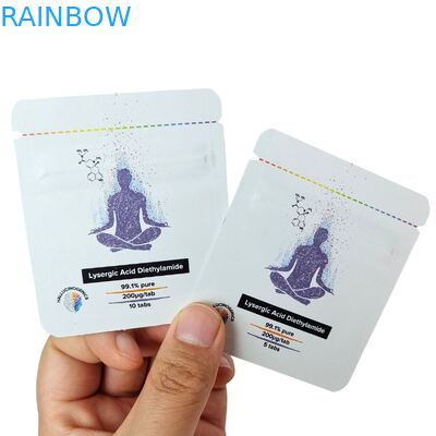 Ukuran Kustom Kantong Sachet Sampel Kosmetik Segel Panas Foil Aluminium dengan Logo yang Disesuaikan