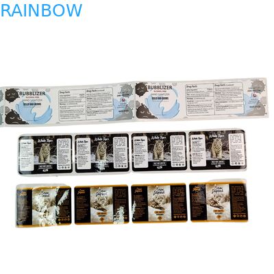 Stiker Vinyl Perekat PVC Kertas PVC Tahan Air UV Hologram Cetak Label Gulungan Perekat Mandiri Label Kemasan