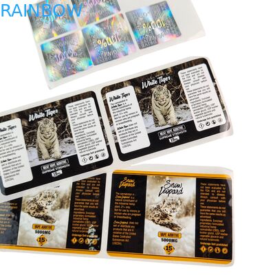 Stiker Vinyl Perekat PVC Kertas PVC Tahan Air UV Hologram Cetak Label Gulungan Perekat Mandiri Label Kemasan