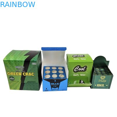 Kertas Kraft Daur Ulang Kotak Kraft Kraft Untuk Makanan Ringan Untuk Kue Batangan Energi Kosmetik Karton Tampilan Konter Kemasan Spons