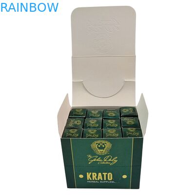 Kertas Kraft Daur Ulang Kotak Kraft Kraft Untuk Makanan Ringan Untuk Kue Batangan Energi Kosmetik Karton Tampilan Konter Kemasan Spons