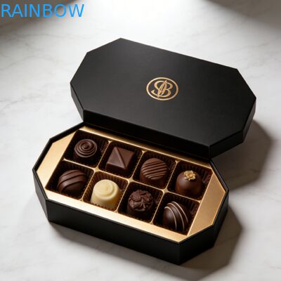 Logo Khusus Kotak Hadiah Cokelat Pribadi Kemasan Permen Cokelat Kosmetik Kotak Kosmetik Kotak Bar Cokelat Kosmetik