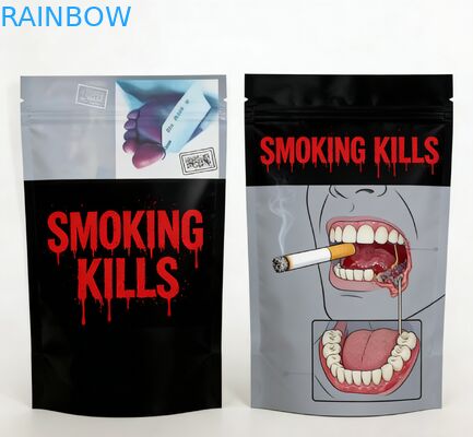 Kantong Ziplock Mylar Tahan Bau Food Grade Cetak Kustom untuk Pengemasan Makanan Ringan