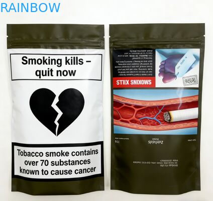 Kantong Ziplock Mylar Tahan Bau Food Grade Cetak Kustom untuk Pengemasan Makanan Ringan