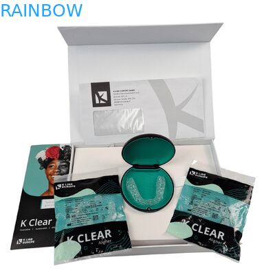 Kotak Kit Kawat Gigi Magnetik Mewah Kustom dengan Kotak Kemasan Aligner Ortodontik Ketebalan 350g