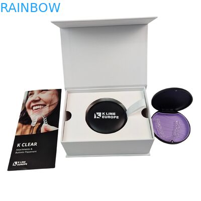 Kotak Kit Kawat Gigi Logo Kustom Kotak Kemasan Penyelaras Ortodontik Dengan Sisipan Kertas Kotak Kemasan Penyelaras Gigi