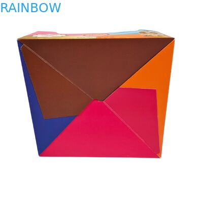 Custom Printed Cardboard Display Box dengan Ketebalan 350g dan Hot Stamping untuk Retail Snack Packaging