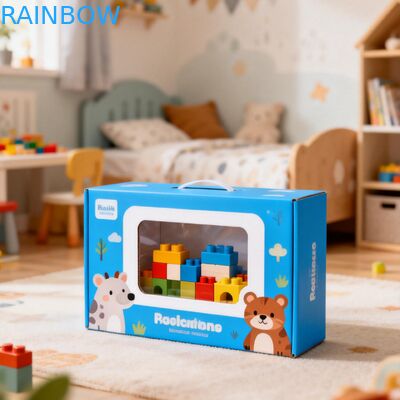 Kotak Kertas Ukuran Kustom dengan Tampilan Jendela Bening dan Ketebalan 350g untuk Pengemasan Makanan