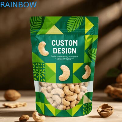 Kualitas Tinggi Custom Digital Printing Plastik Daur Ulang Kantong Kemasan Makanan Dengan Seal Panas Stand Up Kantong