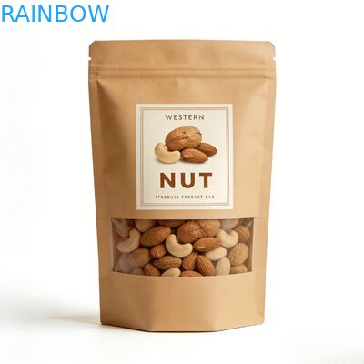 Kualitas Tinggi Custom Digital Printing Plastik Daur Ulang Kantong Kemasan Makanan Dengan Seal Panas Stand Up Kantong