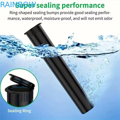 Warna khusus 80mm 98mm 109mm 116mm Tahan anak Memperset Pop Tops Tabung Plastik Pre Packing Rolling Tube Dengan Label Sticker