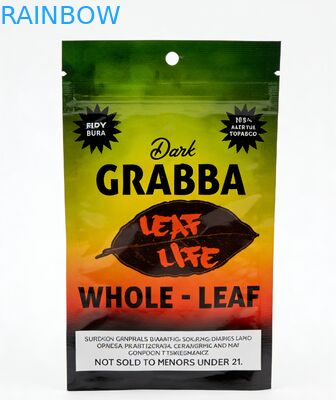 Empty Child Resistant Recyclable Aluminium Foil Mylar Food Grade Smellproof Cigar Rolling Foil Tas Tembakau