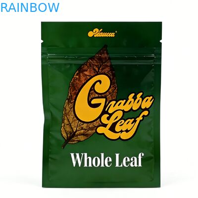 Empty Child Resistant Recyclable Aluminium Foil Mylar Food Grade Smellproof Cigar Rolling Foil Tas Tembakau