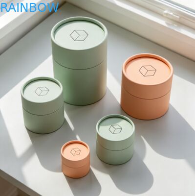 Biodegradable Customisable Size Food-grade Safe Kraft Paper Tube untuk Pengemasan Kotak Hadiah