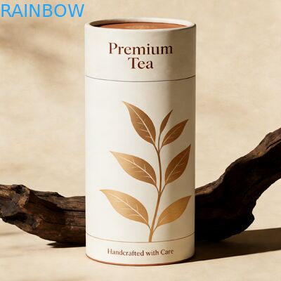 Tabung kemasan silinder biodegradable ramah lingkungan dan kotak kertas untuk kemasan kosmetik dan parfum yang aman untuk bahan makanan