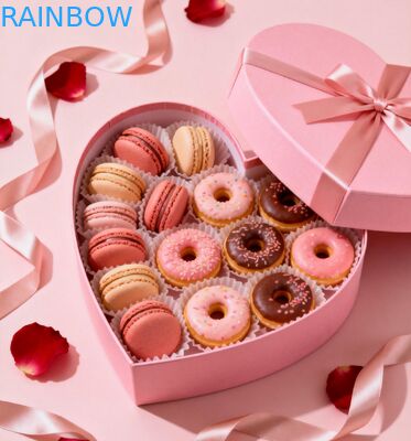 Kotak Hadiah Lipat Biodegradable yang Dapat Dikustomisasi untuk Kemasan Pakan dan Makaron Kue