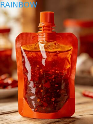 Kantong Cerat Anti Bocor 150Ml 200Ml 300Ml Doypack Food Grade Saus Cabai Jus Jelly Tas Makanan Bayi Kantong Cerat Berdiri