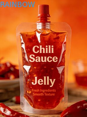 Kantong Cerat Anti Bocor 150Ml 200Ml 300Ml Doypack Food Grade Saus Cabai Jus Jelly Tas Makanan Bayi Kantong Cerat Berdiri