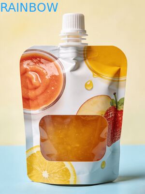 30ml Custom Printed Food Grade Spout Pouch untuk Baby Juice dan Puree Packaging