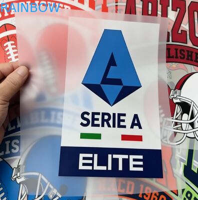 Disesuaikan Glow in the Dark Perak Holographic Heat Press Label Disesuaikan Pattern Heat Transfer Garment Sticker