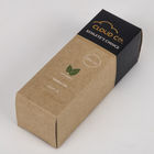 Ramah Lingkungan Kosmetik Timbul Kotak Kertas Kemasan Coklat Kertas Kraft Botol Minyak Cbd Diterapkan