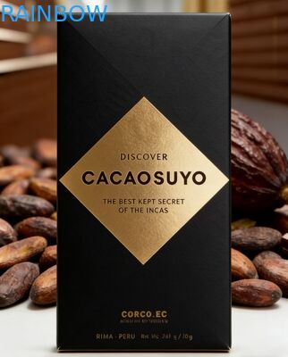 Kotak Kertas Kraft Biodegradable Food Grade Kustom dengan Jendela Bening untuk Kemasan Cokelat Batangan