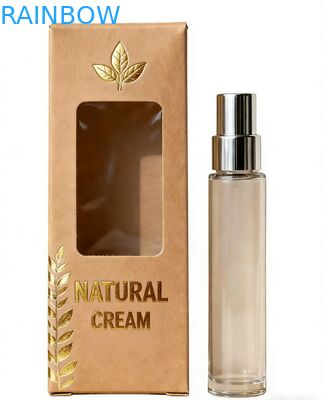 Custom Print Biodegradable Cosmetic Packaging Box dengan Gold Stamping dan Embossing untuk Perfume Gift Box