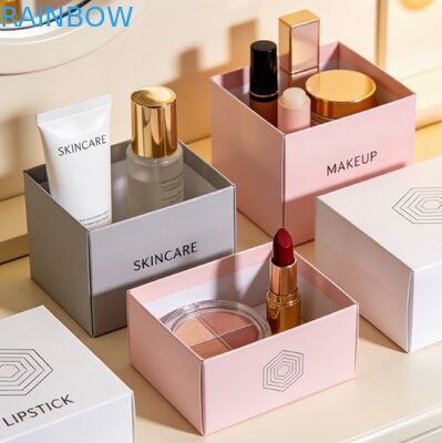 Custom Print Biodegradable Cosmetic Packaging Box dengan Gold Stamping dan Embossing untuk Perfume Gift Box