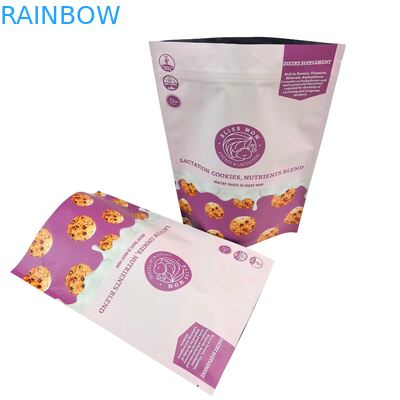 Heat Seal Jaminan Kualitas Kelembaban Proof Ukuran Disesuaikan berdiri kantong kantong makanan yang dapat ditutup kembali