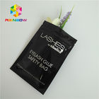 Zip Top Heat Seal Packaging Bags Bulu Mata Holographic Stand Up Pouch Clear Depan