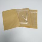 Brown Kraft Tea Bags Packaging Flatlocklock Mylar 12 * 17.5cm Customed Printing