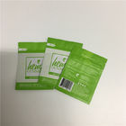 Matte Tiga Sisi Segel Tas Plastik Kunci Zip Datar Untuk Weed Cbd Leaf Packaging