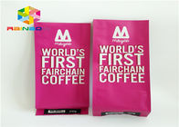 Cetak kustom Drip Coffee Side Gusset Packaging Bag Untuk Roasted Coffee dengan Valve dan Tin Tie Coffee Bean Powder Pouch
