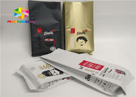 Cetak kustom Drip Coffee Side Gusset Packaging Bag Untuk Roasted Coffee dengan Valve dan Tin Tie Coffee Bean Powder Pouch