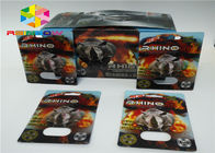 Efek 3D Crazy Rhino 69 Rhino 7 Kapsul Seks Pil Kartu laki-laki peningkatan kotak kemasan pil dan blister kartu 3d / kotak