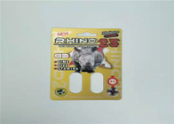 Kemasan Kartu Blister Waterproof Rhino 99 50k Male Enhancement Pills 3d Effect Insert Card