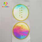 Label Botol / Jar Menyusut Lengan Bulat 3d Laser Holographic Hologram Sticker