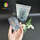 Mylar Hologram Zipper Tas Kertas Disesuaikan Untuk Produk Kosmetik Lem Bulu Mata