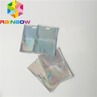 Clear Front Foil Pouch Kemasan Tas Mylar Kustom Hologram Rainbow Foil Bau Bukti