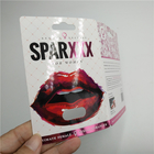 Kartu Blister Kertas Cetak Kustom Spar XXX Pink Hot Stamping Untuk Male Enhancement Capsule