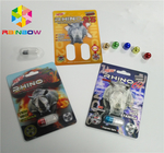 PP 3D Printing Plastik Blister Card Kemasan Ukuran Normal Untuk Rhino 69 Pills