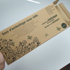 Karton Lipat Coklat Kertas Daur Ulang Kemasan Disesuaikan Pencetakan Tahan Lama
