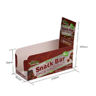 Logo Kustom Eceran Murah Dicetak Dilipat Kotak Karton Counter Tampilan Untuk Kemasan Snack Bar